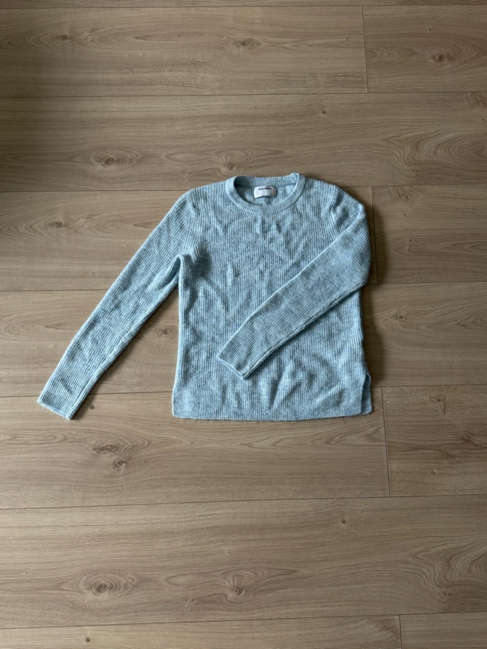 Old Navy Light Blue Ribbed Crewneck Sweater